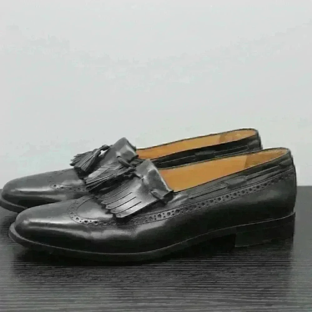 Johnston Murphy Cellini Mens Black Leather Shoes
